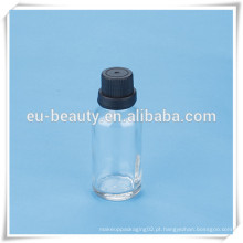 Garrafa de vidro transparente de 50ml com tamper Evident Screw Cap